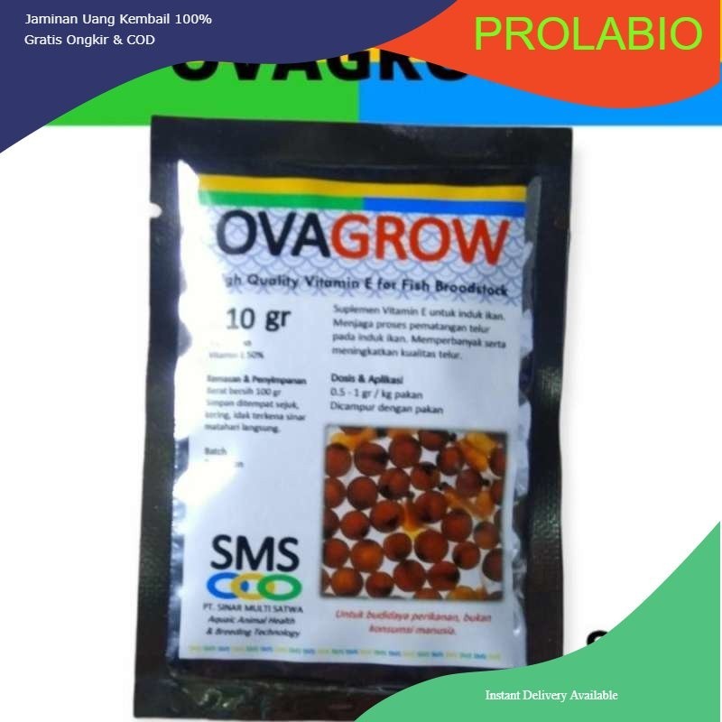 OVAGROW VITAMIN E IKAN 10 GRAM