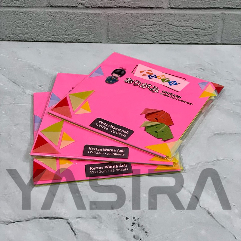 

SATU PACK 25 LEMBAR Origami Kertas Lipat Forte 12 x 12 Kertas Kerajinan