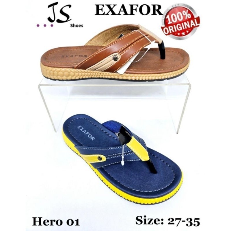 EXAFOR HERO 01 - SANDAL JEPIT CASUAL ANAK COWOK MERK EXAFOR ORIGINAL