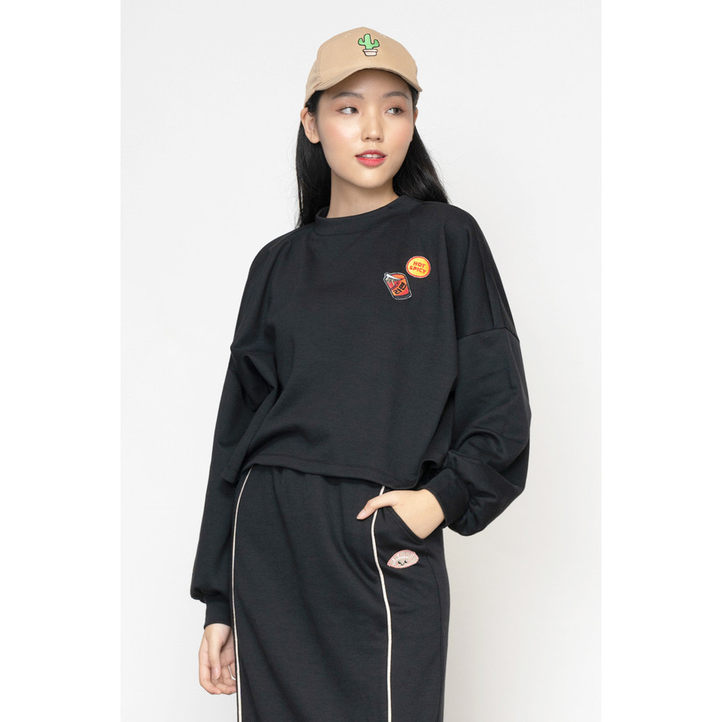 Aplomb Sweater Wanita Ramen Edition Gyeong Black 3400441BK