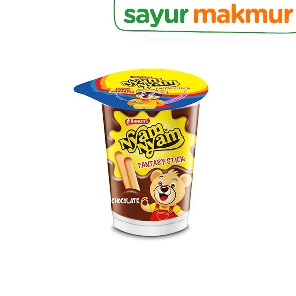 

Nyam Nyam Biskuit Fantasy Stick Chocolate 25 gram Sayurmakmur