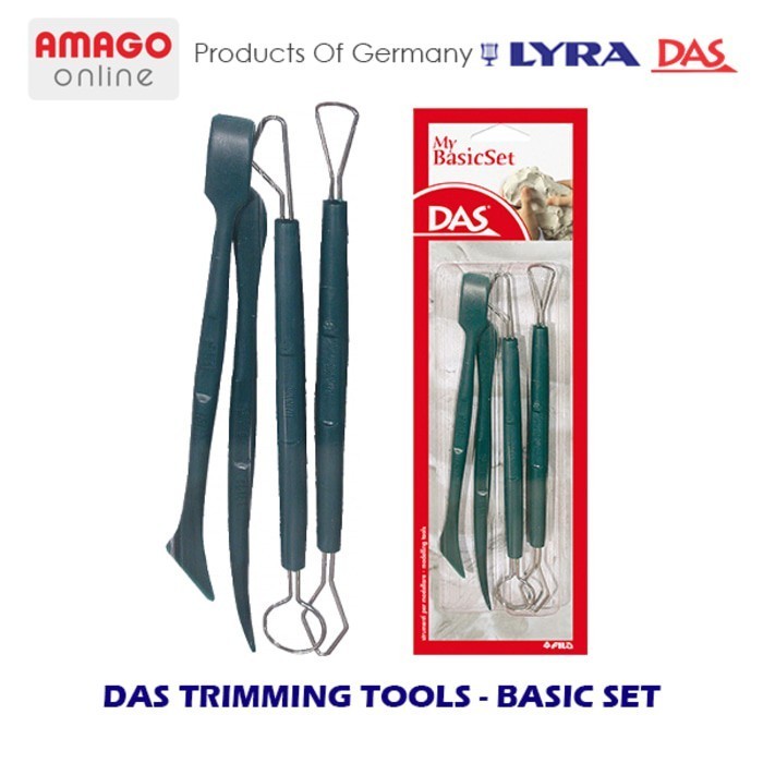 

DAS Trimming Tools - Alat Ukir Alat Potong Alat Bentuk Clay - Basic Set (4 Pcs) - 67900