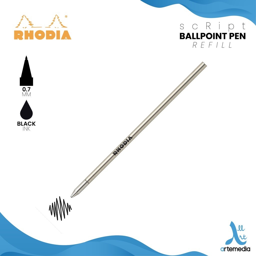 

Rhodia ScRipt Ballpoint Retractable Pen Pulpen Bolpen