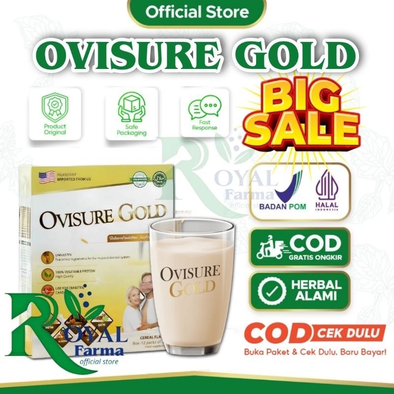 

OVISURE GOLD MILK USA Asli Original Susu Obat Obat Tulang Dan Sendi
