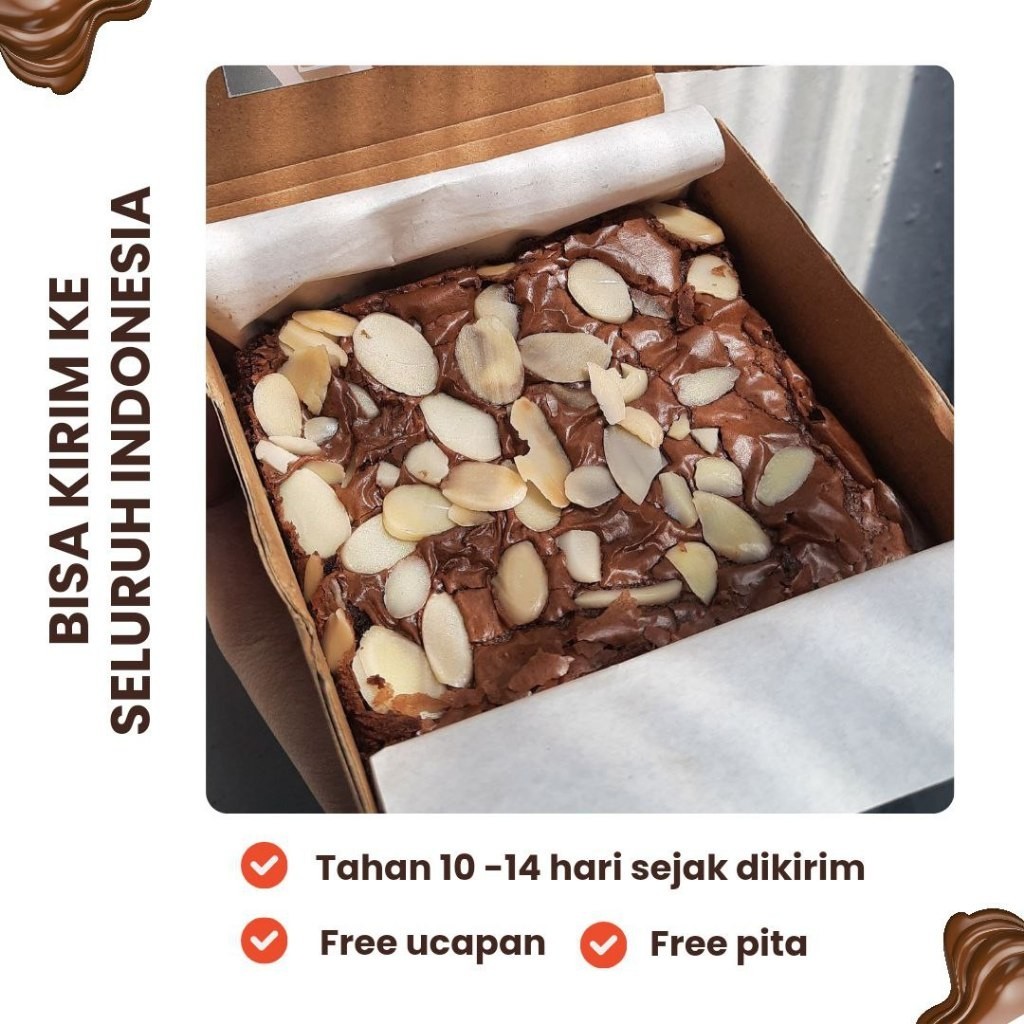 

Fudgy Brownies 10x10 personal size | Brownies Lotus Biscoff | Hampers | Gift | Free ucapan/ IEd Mubarak