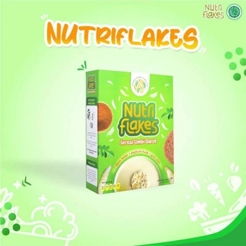 

Nutriflakes 280 gr sereal sehat umbi Garut atasi asam lambung /gerd original 100%