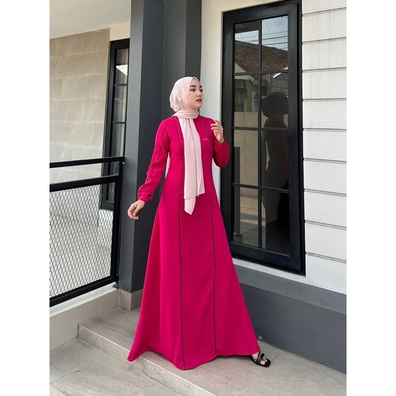Gamis Dress Syari Wanita Bahan Shakila Premium Baju Lebaran Kondangan hangout Premium Jumbo Mewah