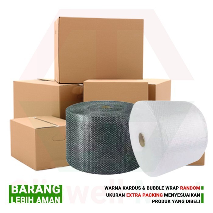 

Extra Packing Kardus dan Bubble Wrap