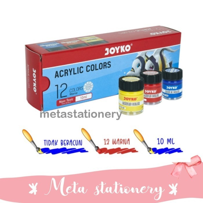 

Cat Akrilik / Acrylic Color Joyko - ACC-10ML - 12 Warna