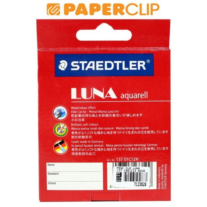 

PENSIL WARNA STAEDTLER LUNA AQUARELL 137 1001C12