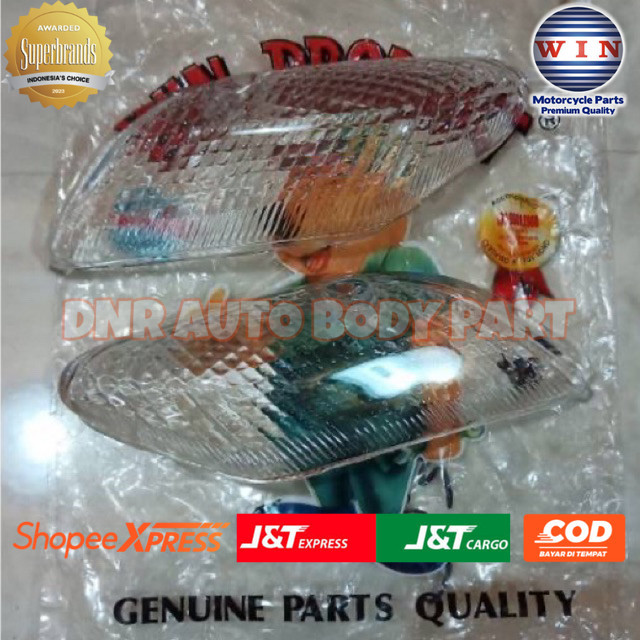 Mika Lampu Sen Depan Putih / Oranye Bening Yamaha F1Z R 2001 2002 2003 2004 2005 WIN | kaca riting s