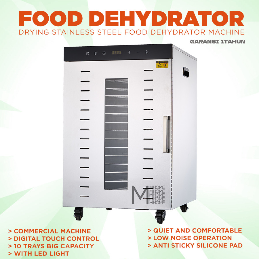 PAPALOLO Drying Stainless Steel Food Dehydrator Machine 16 Trays (oven)