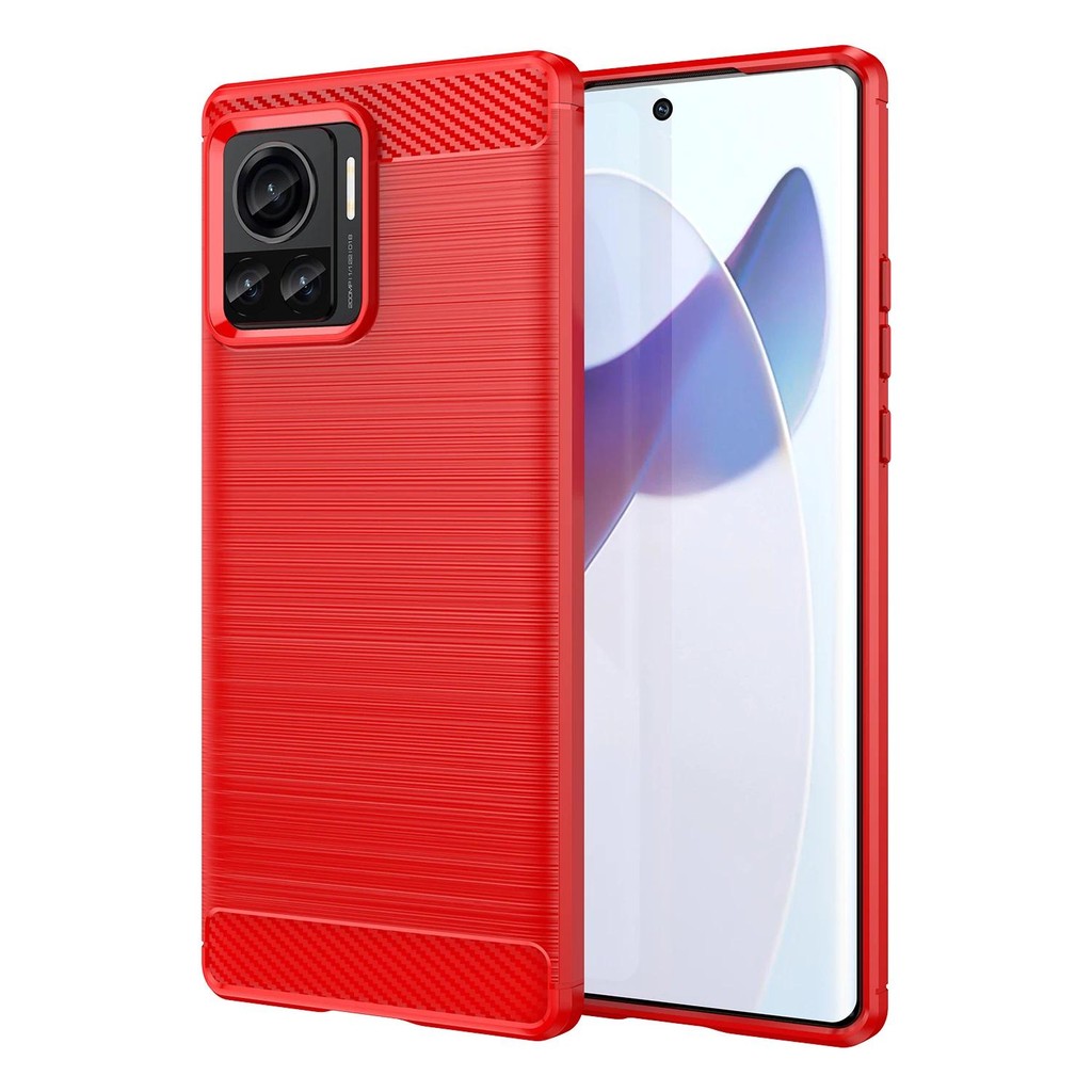 Casing HP Motorola X30 Pro Moto Edge30 Ultra moto edge x 30ultra Casing TPU Tekstur Serat Karbon Sil