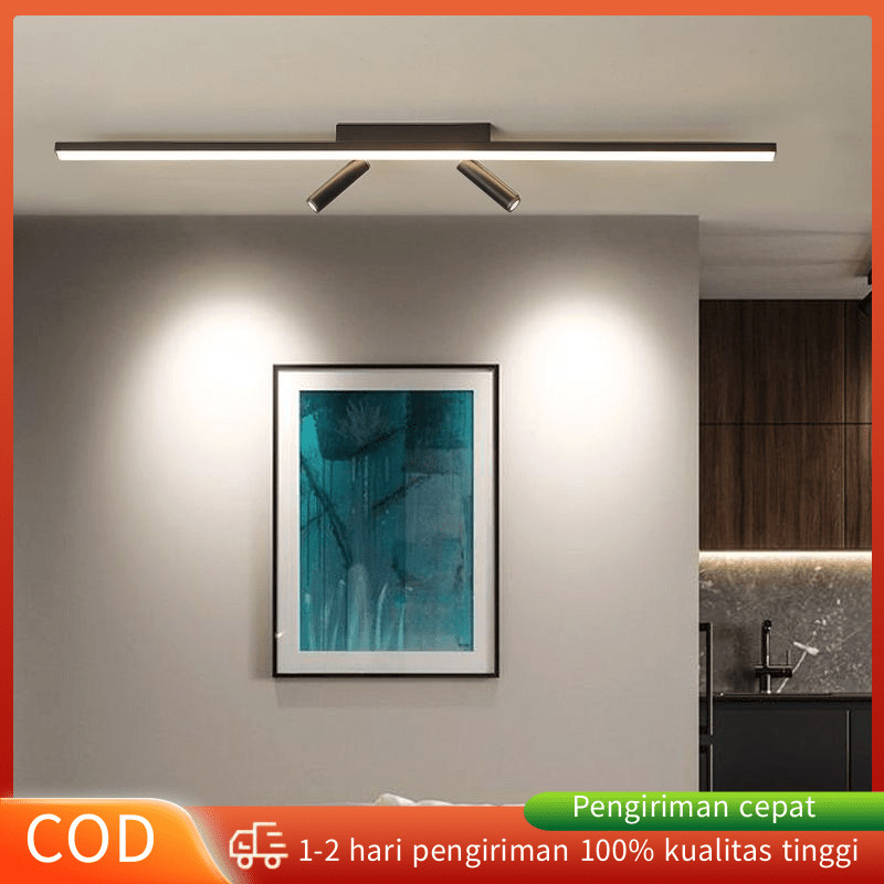 Lampu Plafon Minimalis Lampu Koridor Lorong Lampu Hias Strip Panjang Dengan Ruang Tamu Lampu Sorot L