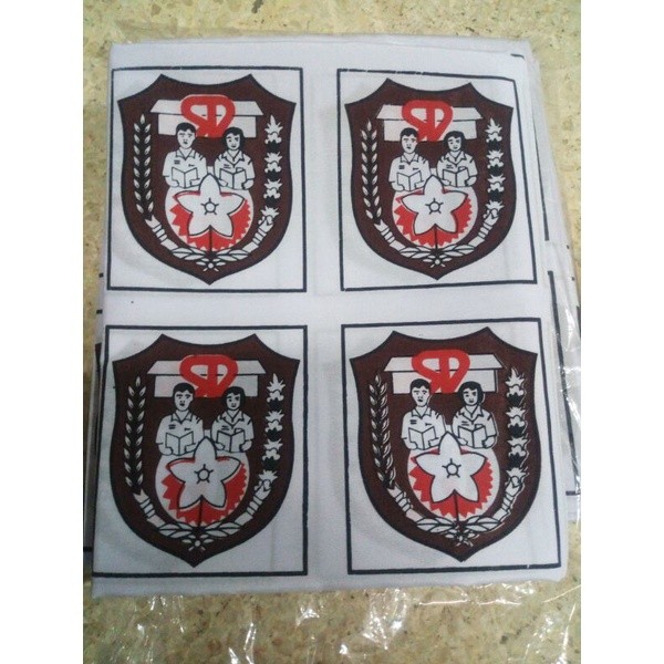 Bordir bed SD smp sma tk sablon logo sd smp sma tk sablon isi 100
