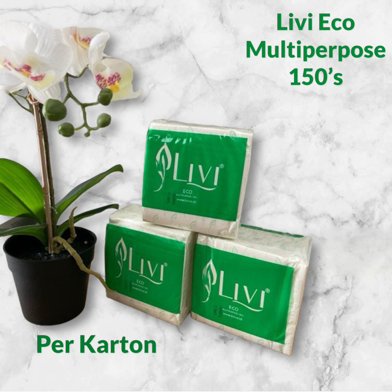 vg53es Tissue Livi Pop Up Eco Purpose 150’s 1dus 60pcs