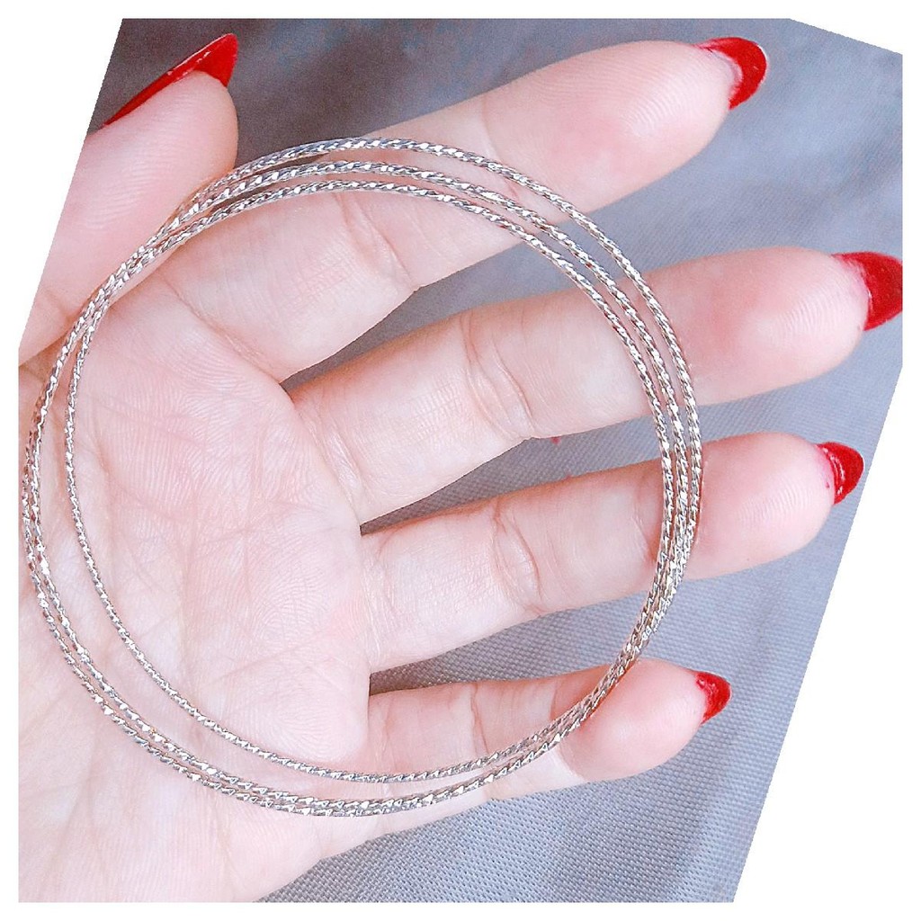 GELANG  KERONCONG ISI 3 LAPIS EMAS PUTIH