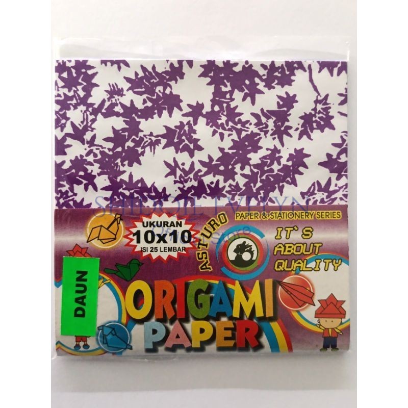 

ASTURO Kertas Origami Paper Motif Daun 10X10