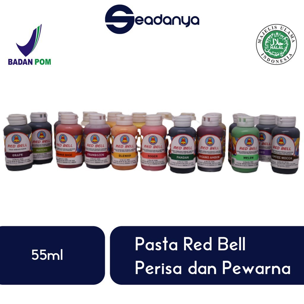 

Pasta Red Bell Semua Rasa - Perisa dan Pewarna - 55ml - Halal MUI & BPOM