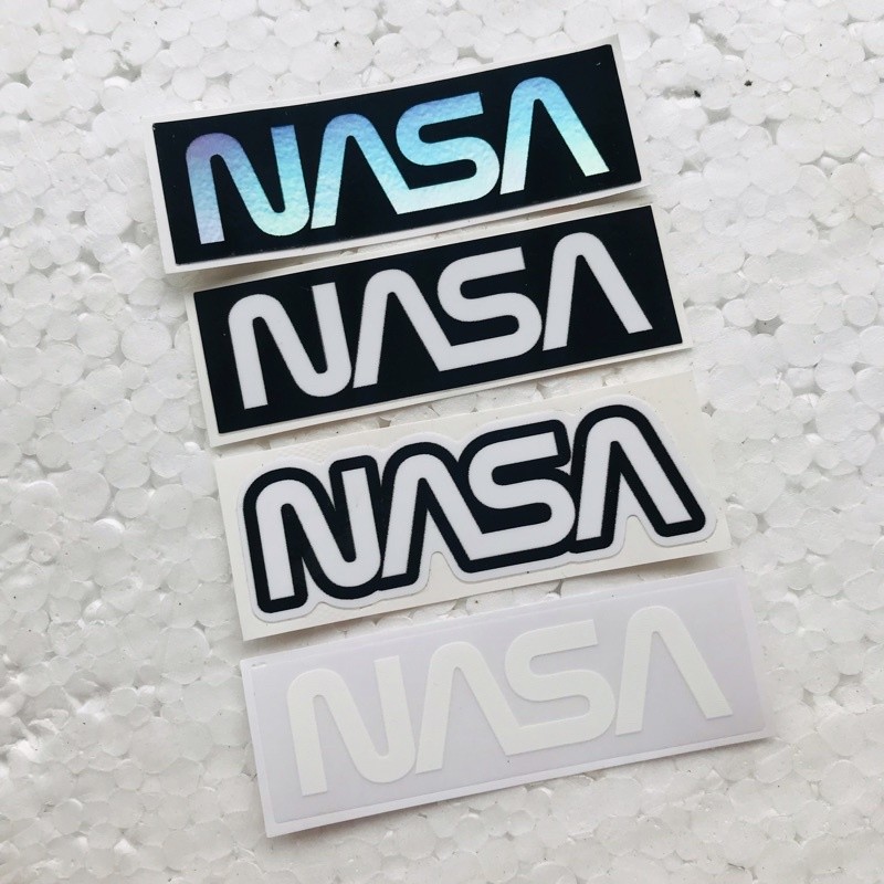 

Sticker Nasa Hologram dan Orajet Laminasi Glossy