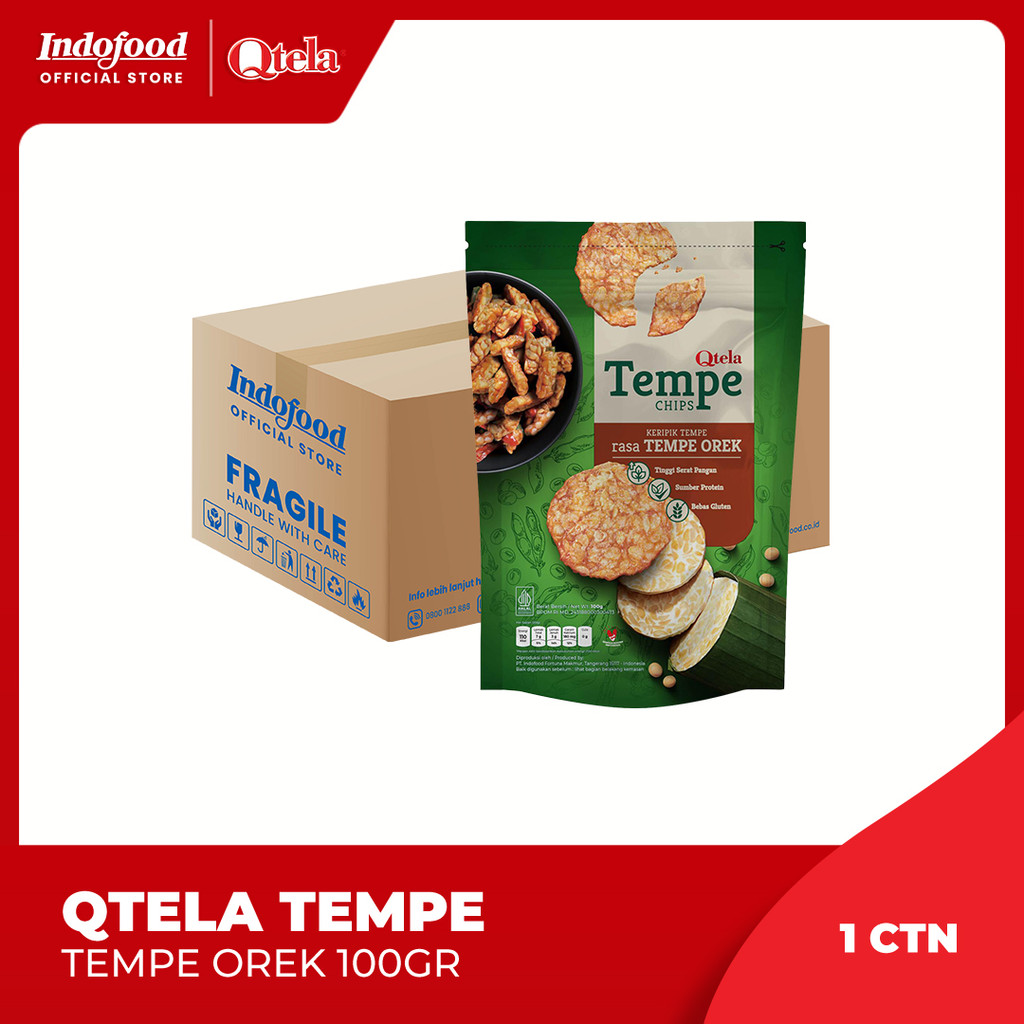 

1 Ctn - Qtela Tempe Orek 100Gr
