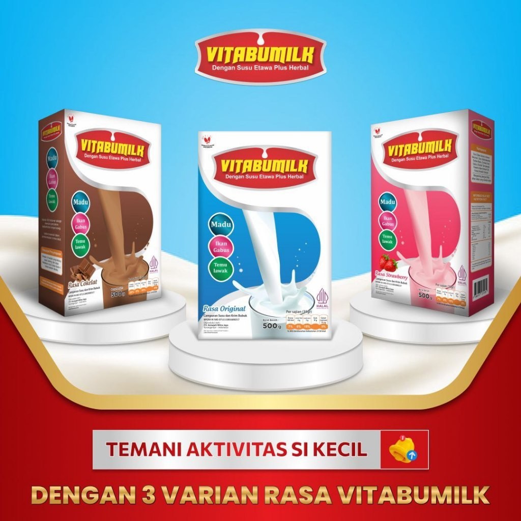 

Vitabumilk 500gr Susu Etawa Penambah Nafsu Makan Anak Plus Penggemuk