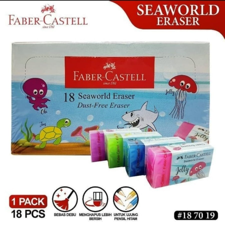 

SEAWORLD ERASER FABER CASTEL 187019 / PENGHAPUS