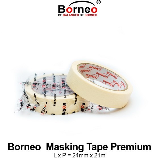 

Masking Tape Premium 24MMx21MM Borneo - Masking Tape Borneo Premium 1 INCH