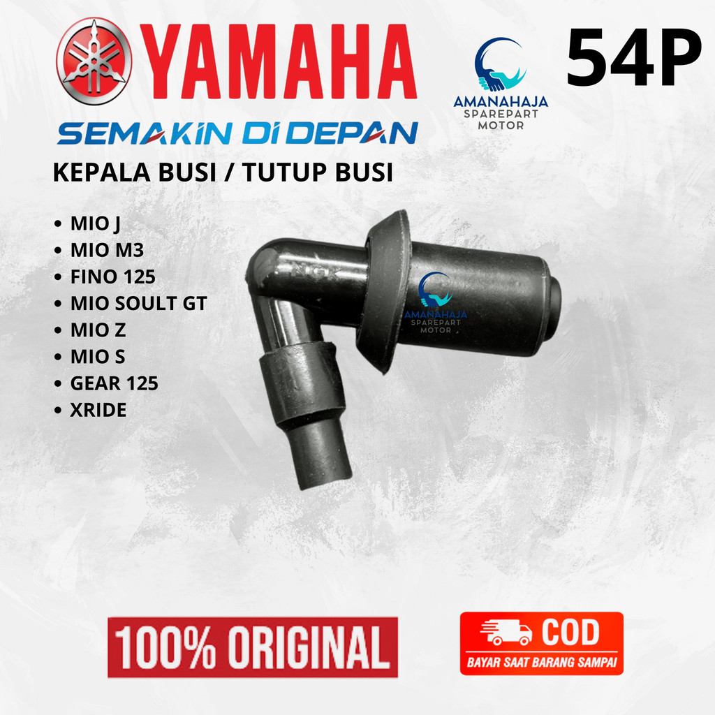 ( GARANSI ) ORI KEPALA BUSI MOTOR YAMAHA MIO J / MIO M3 (54P) | SPAREPART ORIGINAL YAMAHA SUKU CADAN