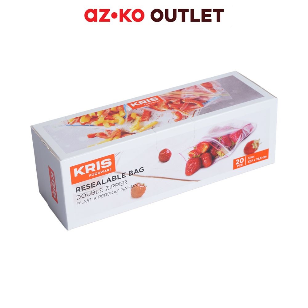 

Kris Set 20 Pcs Plastik Makanan Double Zipper Medium