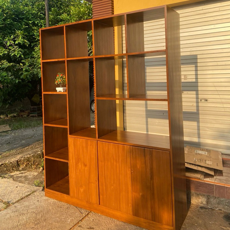 lemari partisi kayu jati lemari partisi bufet multifungsi