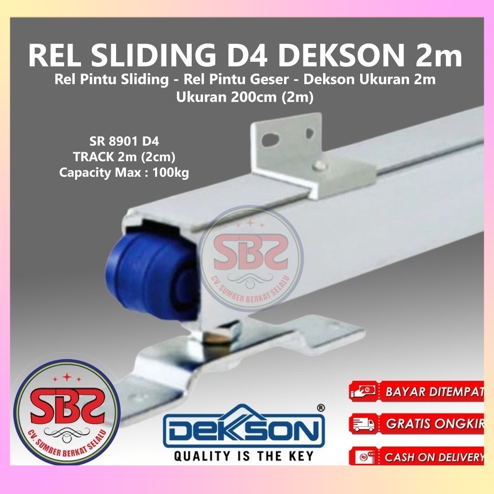 Nimira_Amira Dekkson / Dekson Rel Sliding Track Dekkson Pintu Kayu Aluminium Besi Sliding Rail Track