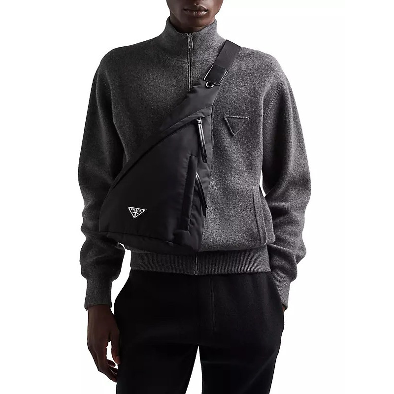 [VIP] Pra Re-Nylon Logo Plaque Backpack