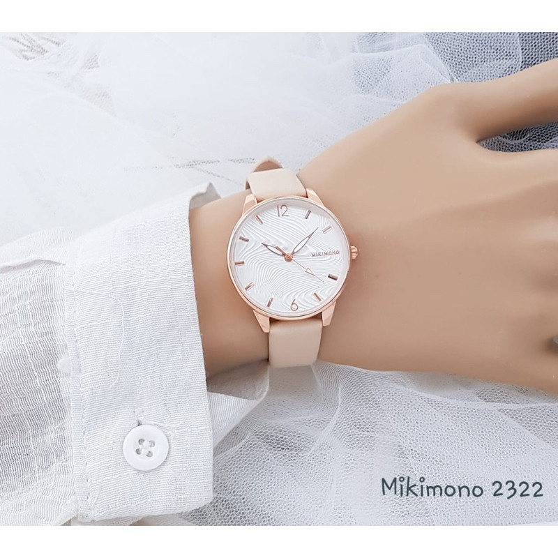 ( Best Seller ) Jam Tangan Wanita MIKIMONO 2322 Original Rubber Tali Karet -Bisa Cod