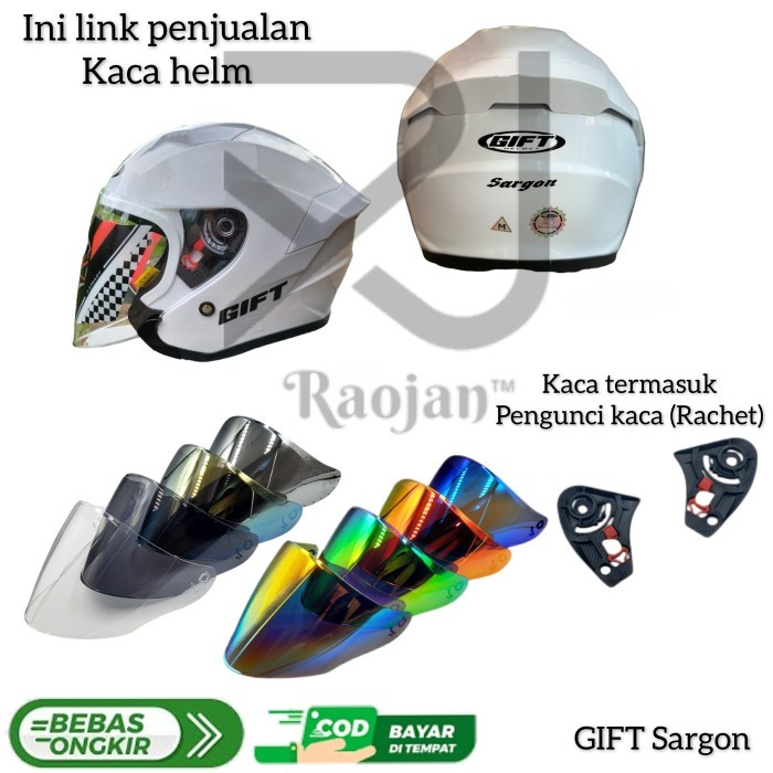 Kaca helm GIFT Sargon Visor helm GIFT Sargon