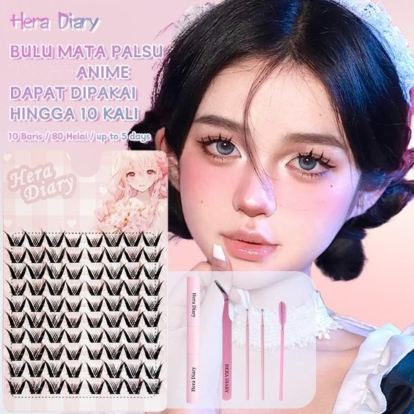 A21【FREE LEM】Bulumata Palsu Anime Douyin Cosplay Douyin Manga Big Box 10 row individual eyelash