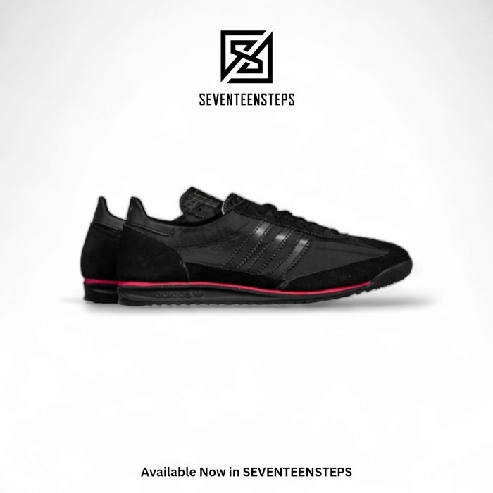 Sepatu Sneakers Adidas Original SL72 Full Black Red Termurah