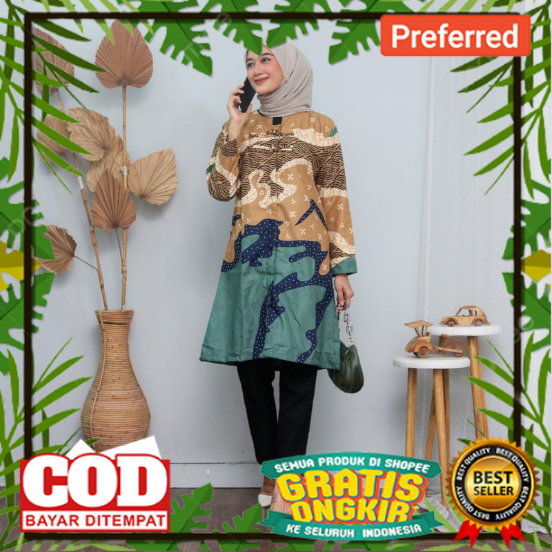 baju batik couple tunik terbaru  M L XL XXL JUMBO// BATIK MODEL BARU / BATIK NASIONAL