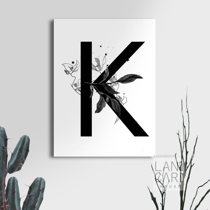 Dekorasi Huruf Lamaran Nikahan K Rumah Minimalis Frameless Dinding