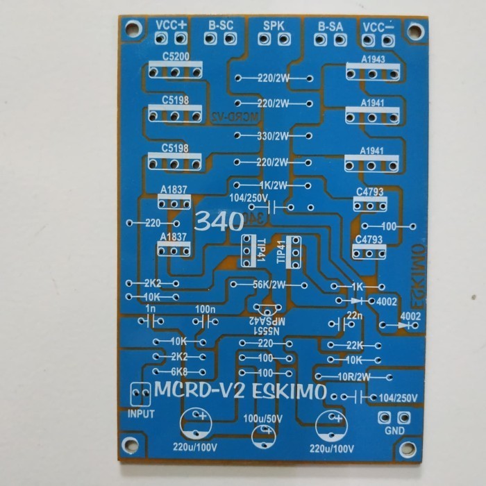 Part Tool PCB Power Amplifier MCRD V2 340