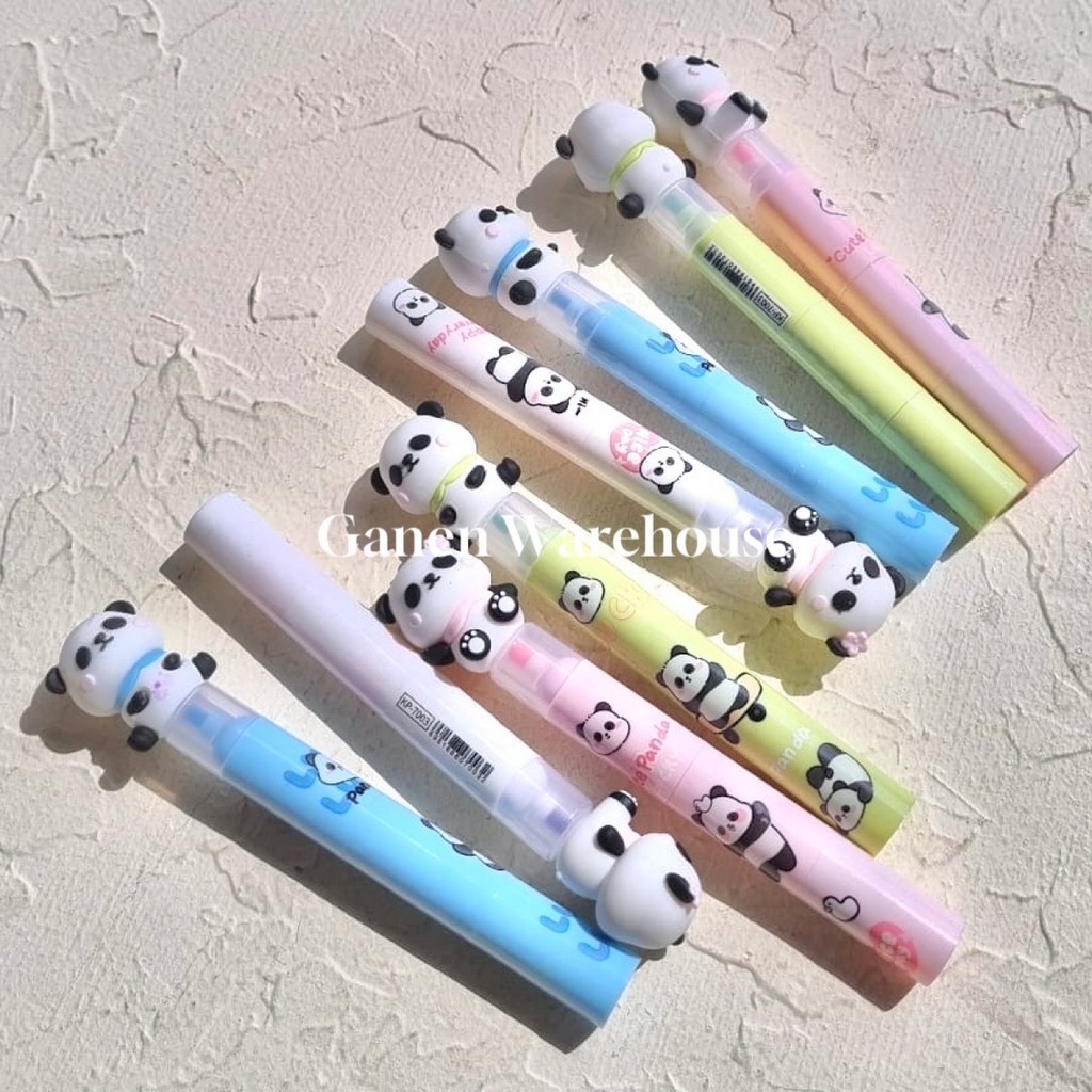 

[GW] Mini Stabilo 3 Warna Kartun Panda Highlighter