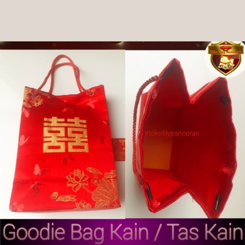

Goodie Bag Satin Shuang Xi Sangjit Sanjit Lamaran Wedding Pernikahan