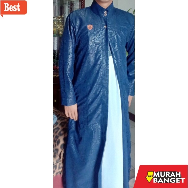 Baju timur tengah pria- JUBAH GAMIS ARAB LUARAN  EMBOS remaja pria dewasa jubah luar
