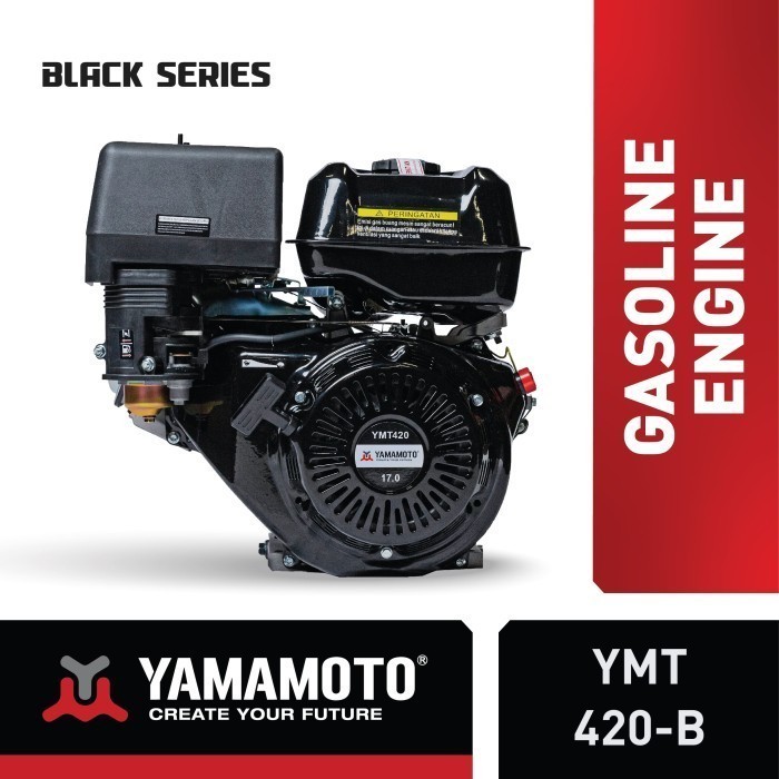 Mesin Penggerak Bensin YAMAMOTO Black Series 17 HP YMT 420-B Putaran Lambat