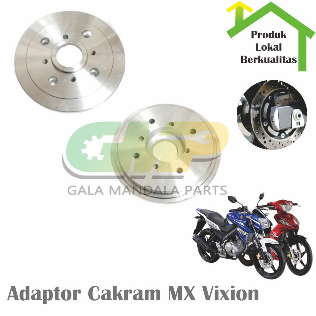 Adaptor Cakram Belakang Jupiter MX Vixion Byson Plendes Tromol Besar