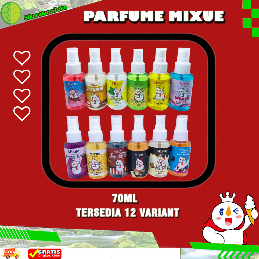 Parfum Mixue Body Mist Mixue Parfum 70 ML Pengharum