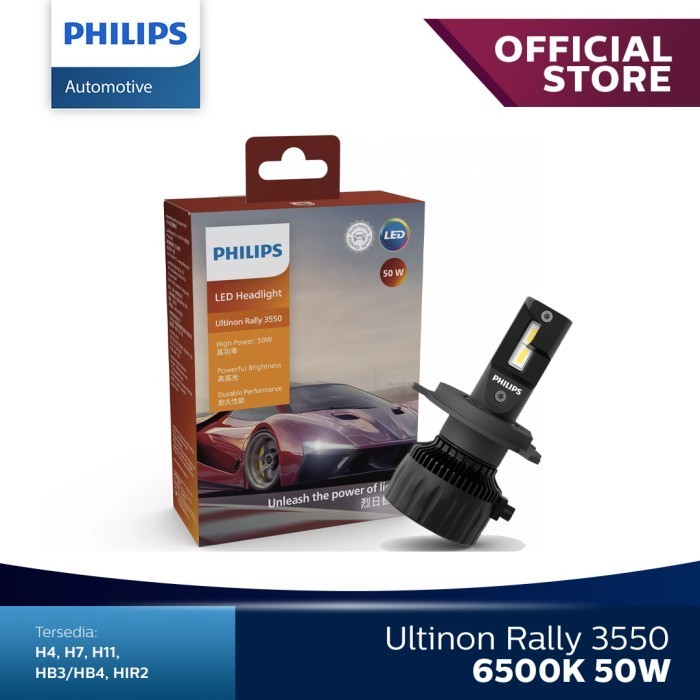 Philips Led Ultinon Rally 3550 H4 50watt 6500K - 11342