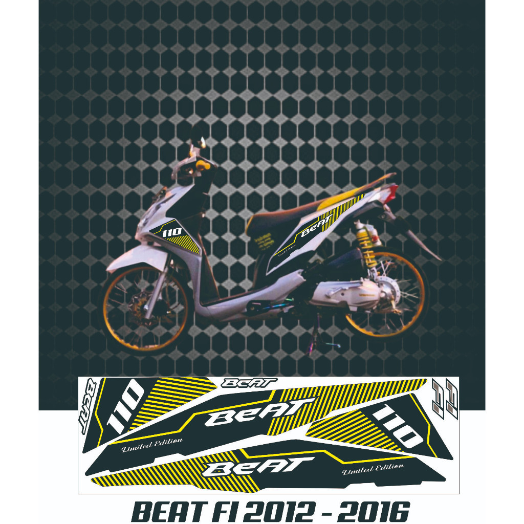 COD STRIPING VARIASI  BEAT FI SETIKER  POLET BODY BEAT FI HITAM2013  2014 / 2015 STIKE/ BEAT FI HITA
