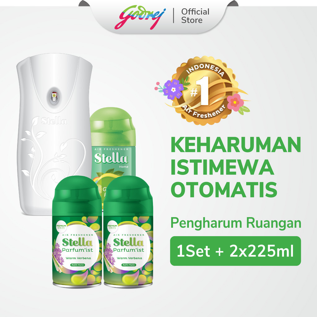 Stella Matic Box Set + Matic Refill Warm Verbena 225ml x2