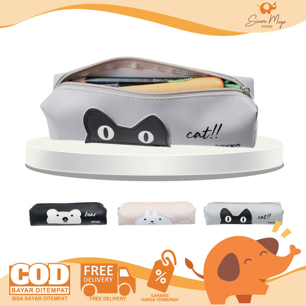 

Zyd Joyko Pencil Case PC-5012 Kotak Pensil Kulit Animal Lucu Unik Berkualitas